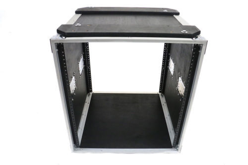 12 Space Studio Rack Case with 4" Caster Wheels ATA-style fits Amp or Effects