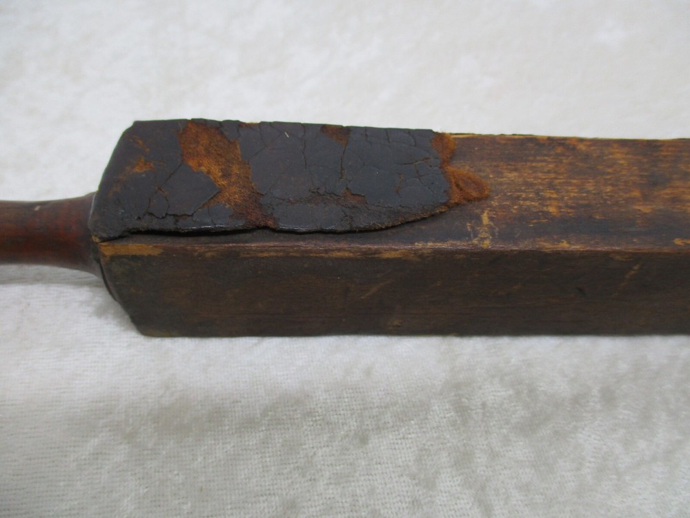 Antique Barber's Straight Razor Leather Strap Strop Sharpener