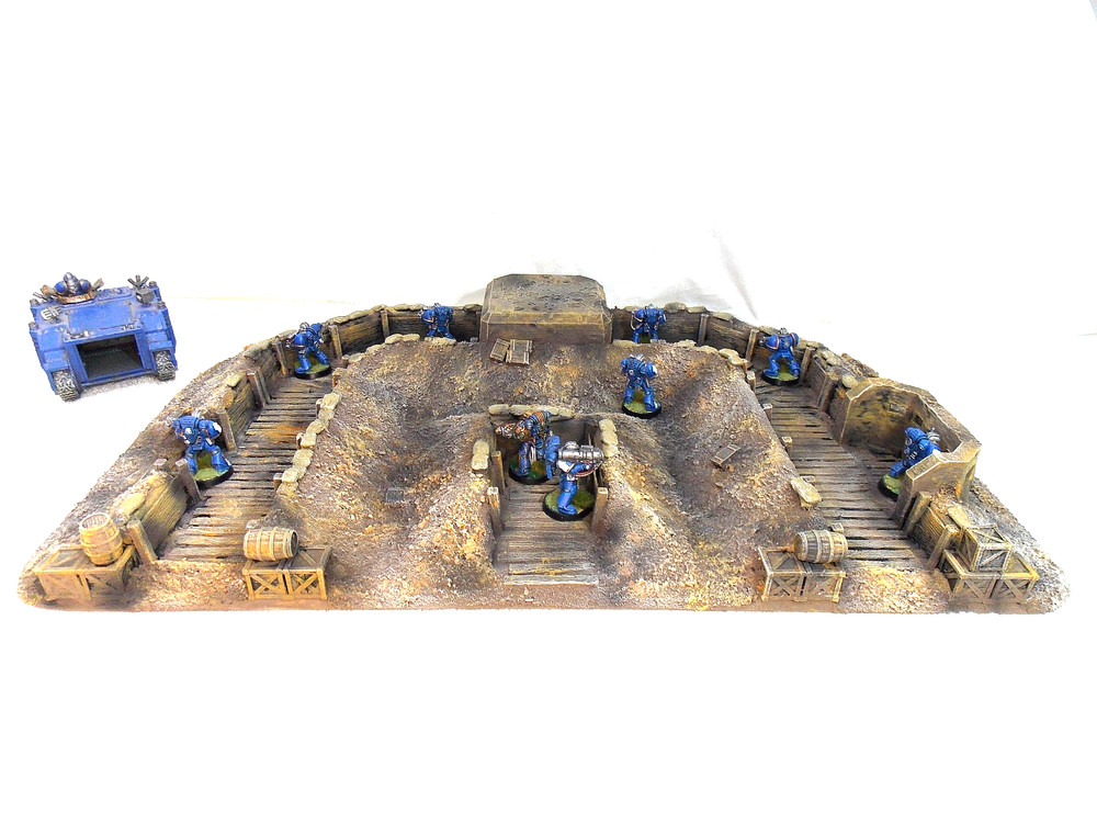 WARGAMING TERRAIN PAINTED ADVANCE ORDERS TRENCH SYSTEM