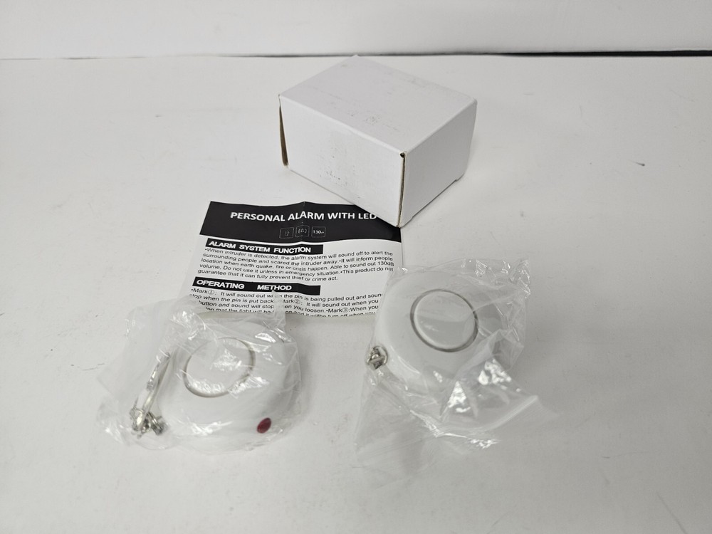 personal alarm keychain with led light 2 pack 130db