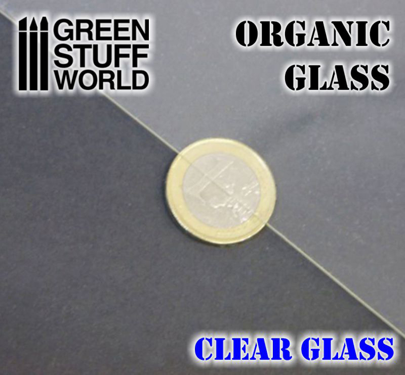 Organic GLASS Sheet - Clear - Modelling self-construction transparent window