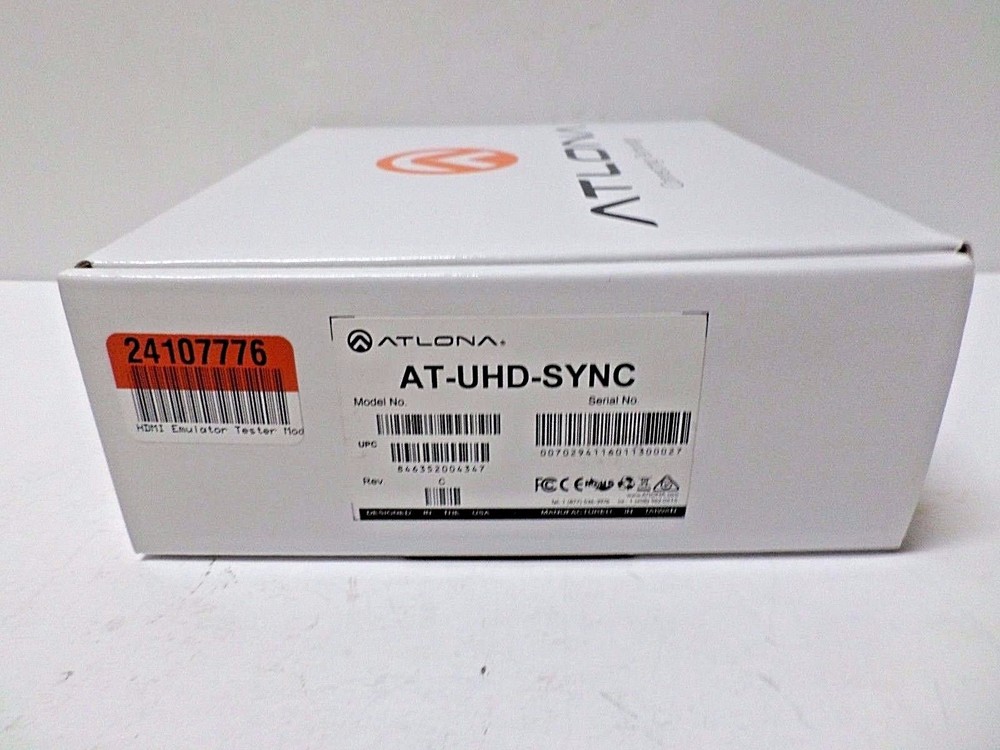 Atlona AT-UHD-SYNC HDMI Emulator Tester Module ATUHDSYNC NOS OPEN BOX**