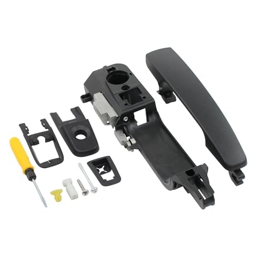Front Driver Side Exterior Door Handle and Reinforcement Base Bracket Assembly