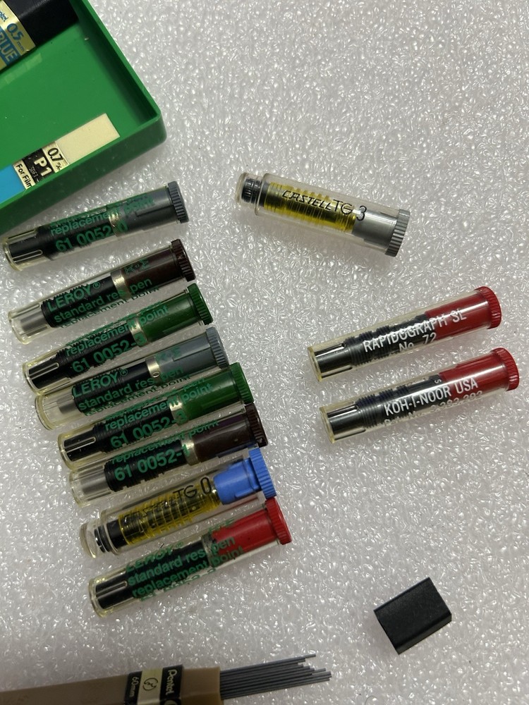 K&E Leroy Technical Pen Replacement Points-Case Of Lot PRE-OWNED