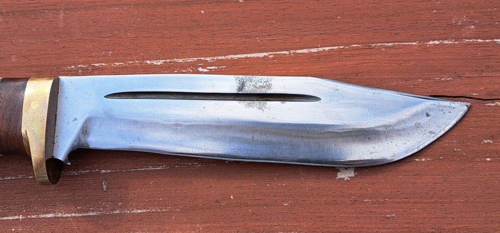 Vintage 1994 DAN payne Custom Knife Fixed Blade Inlay