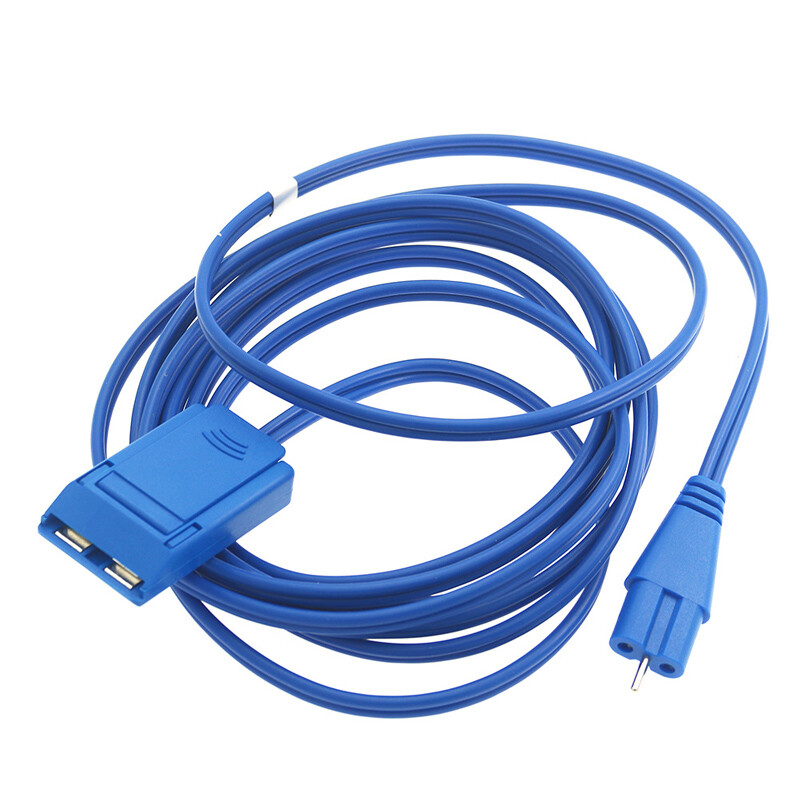 REM American Plug Electrosurgical Electrode Negative Plate Connection Cable/Wire