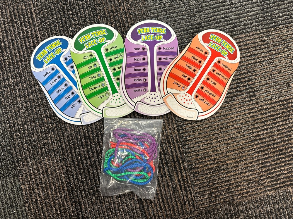 Lakeshore Learning Instant Learning Center Verb Tense LL582 Complete Set