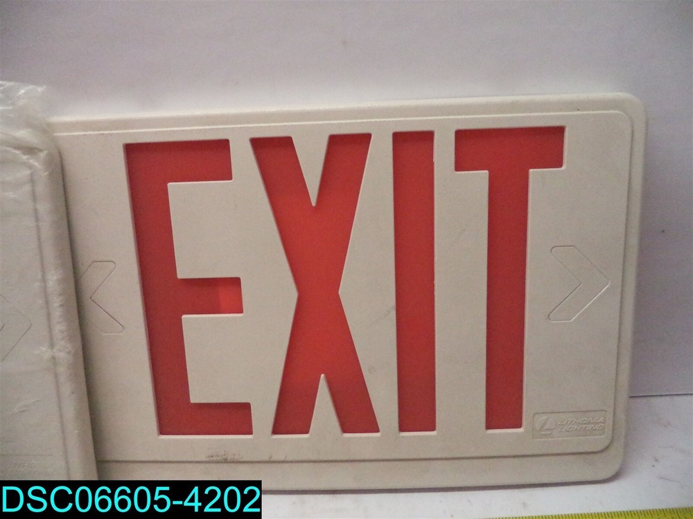 QTY=2: LITHONIA LIGHTING EXIT SIGNS COVER 12" X 8"