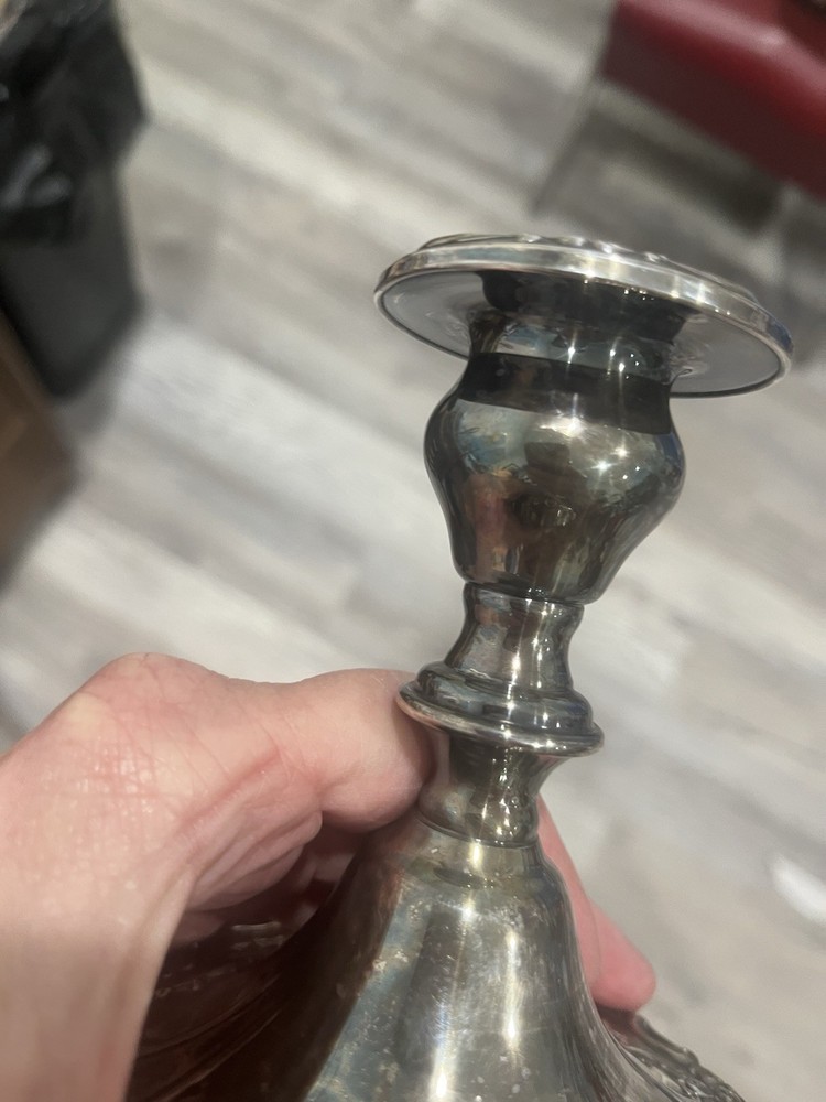 Gorham CHANTILLY Silver Plate Candlestick Holders YC3004 Pair