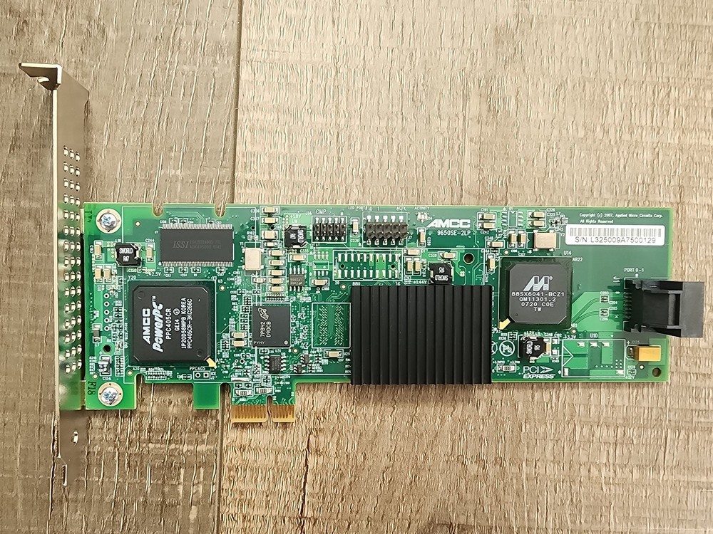 AMCC 9650SE-2LP PCI-E SATA II RAID Controller Card
