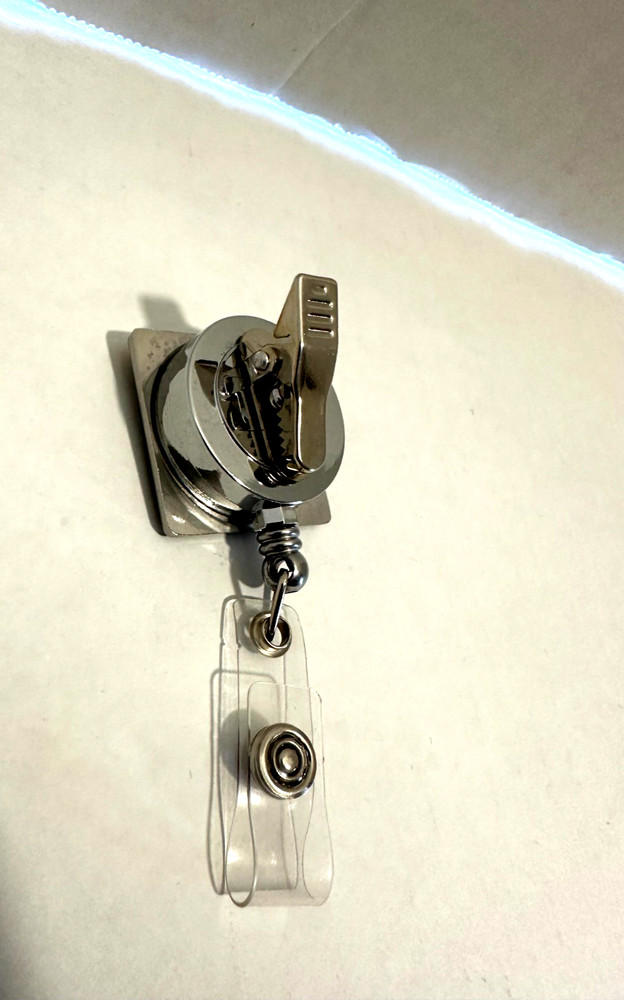 Metal Nurse ID clip