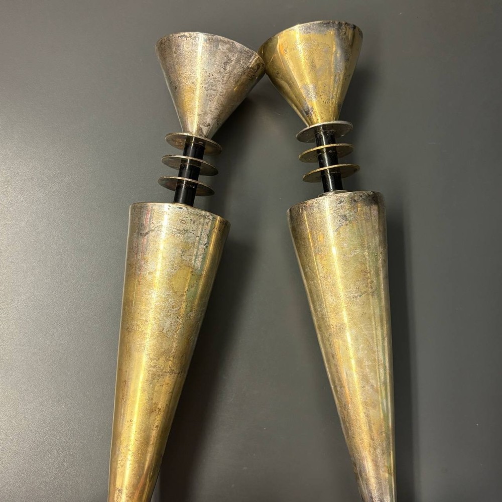 Early 20th century Silver Plate Candlesticks, Pair