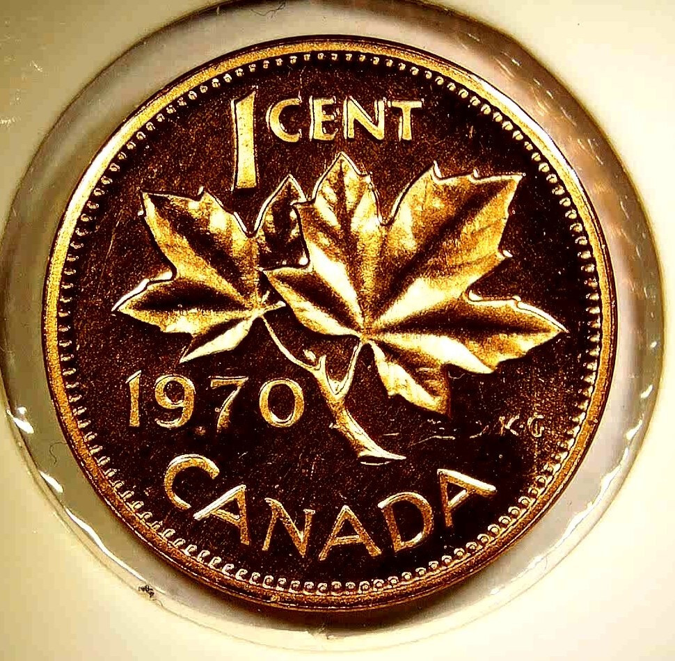 1970 Canada Cent Queen Elizabeth II