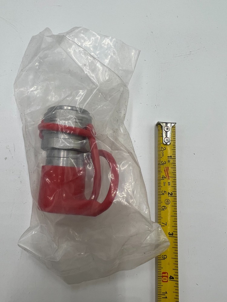 3/8" Flat Face Hydraulic Quick Connect Male Coupler Fitting, NPT Thread