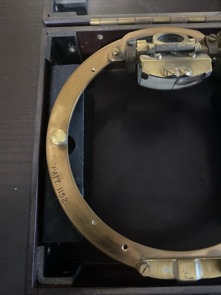 Royal Navy Azimuth Circle Pattern 1152 With Wooden Case Instructions