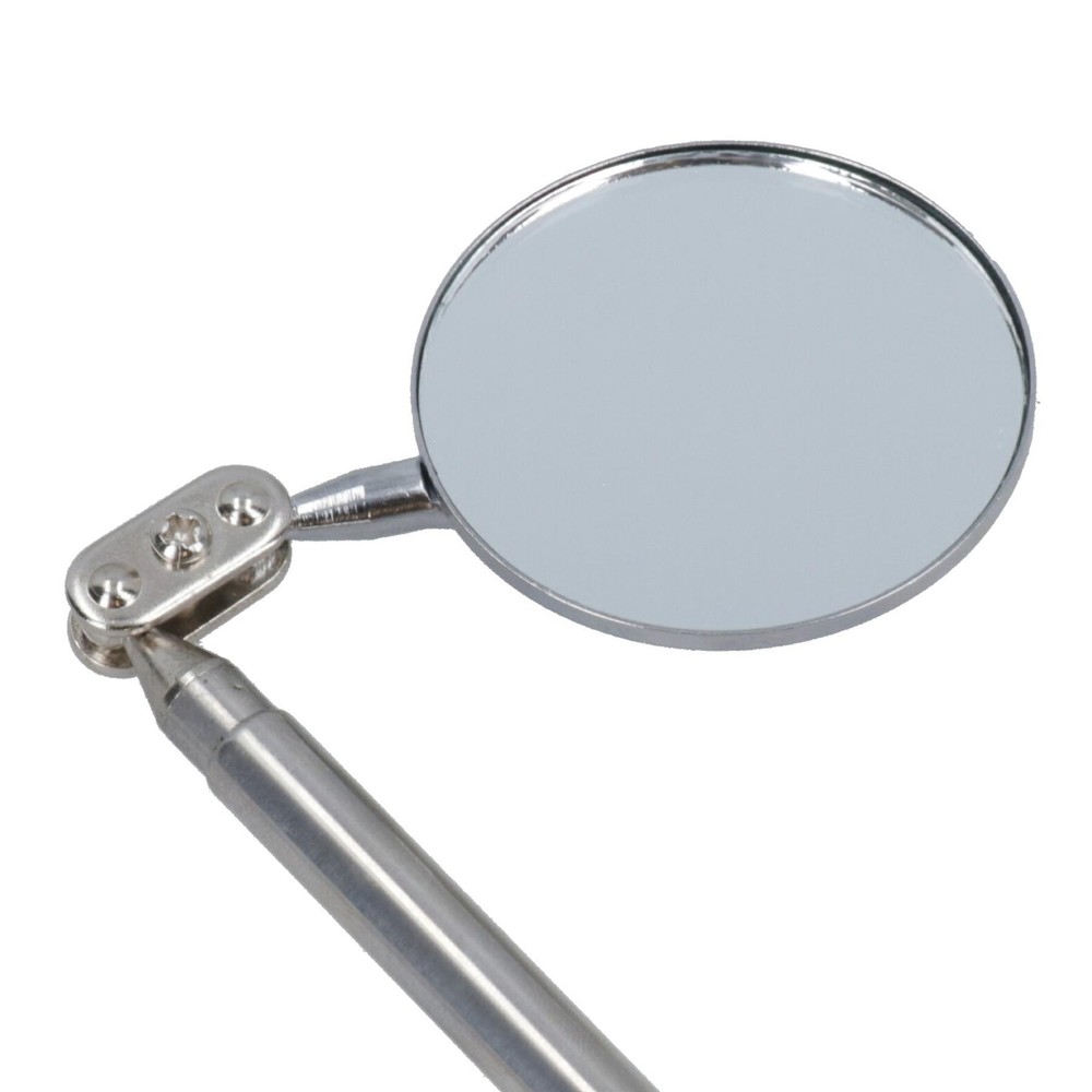 50mm Telescopic Extendable Inspection Mirror 210mm - 385mm Soft Grip Handle