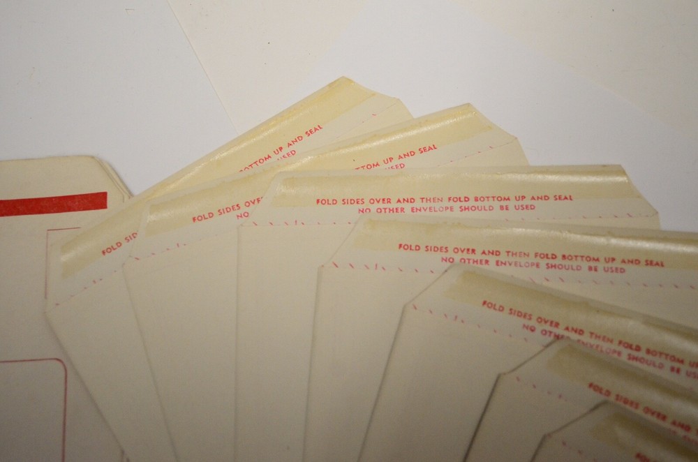 16 WWII V-Mail Combination Unused Stationary Mailers