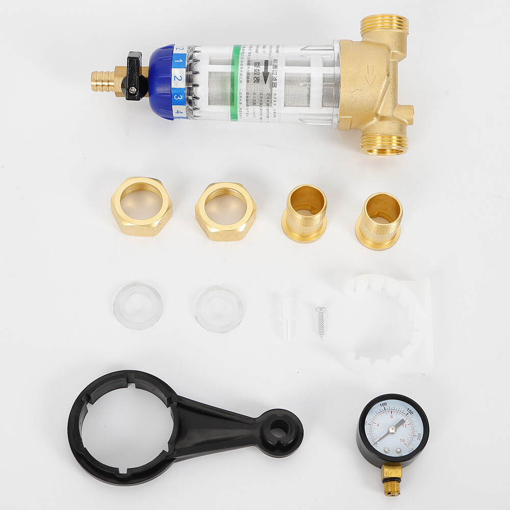 Reusable Whole House Spin Down Water Filter for Sediment Rust Sand Removal