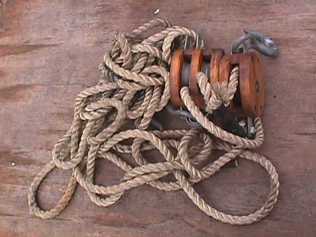 Vintage Boston Lockport Block Pulley