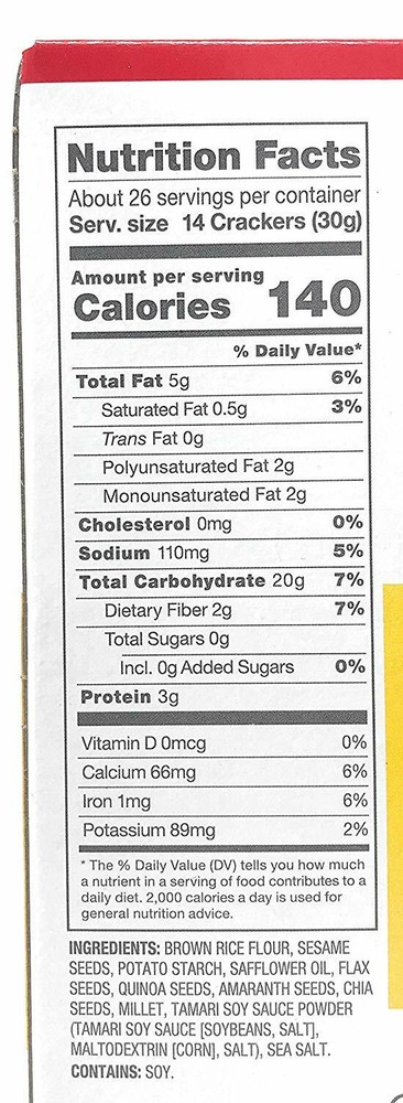 2 Packs Crunchmaster Multi-Grain 6 Seed Baked Crackers 28 oz Each Pack