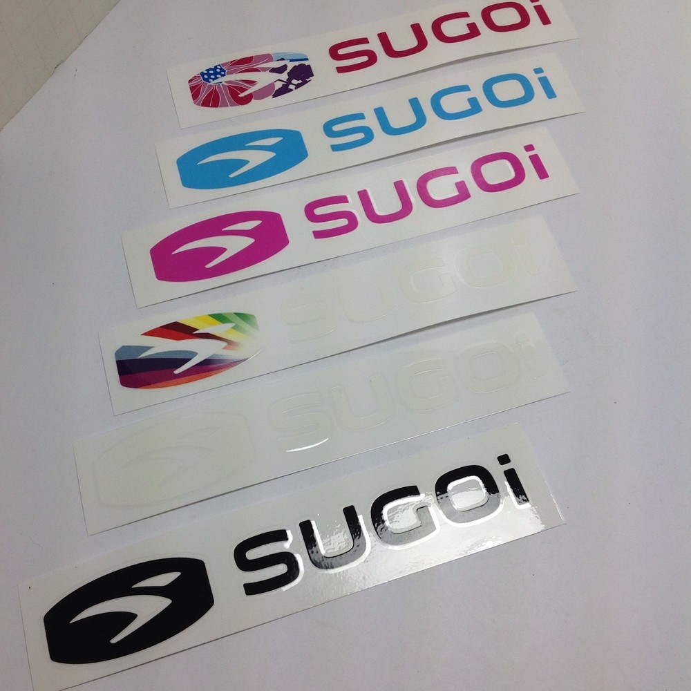 SUGIO 8" DECALS IN DIFFERENT COLOURS