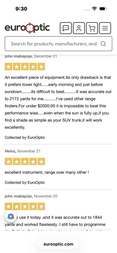 Gunworks True Pulse F7-BR2 Range Finder