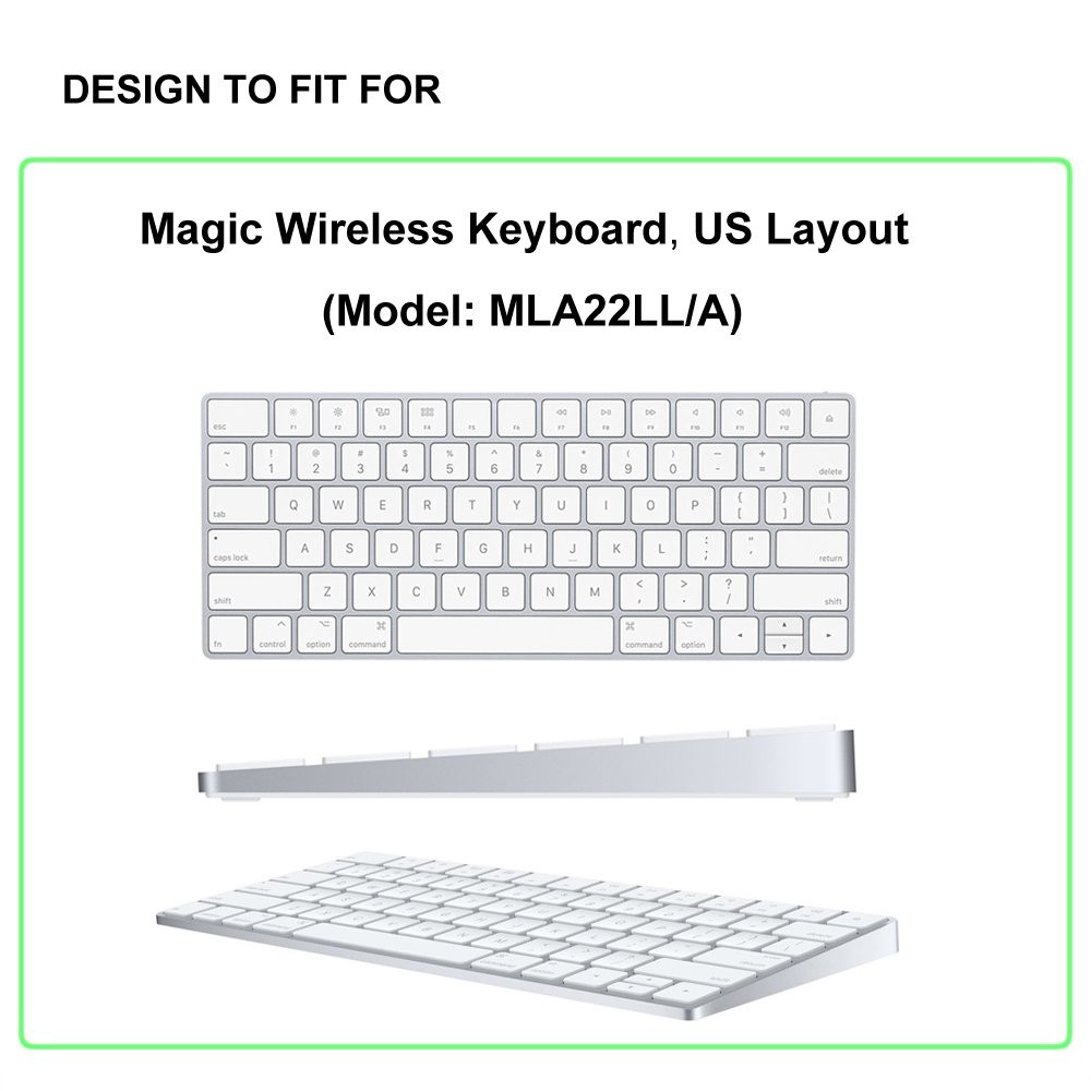 ProElife Ultra Thin Silicone Keyboard Protector Cover Skin for Apple Magic