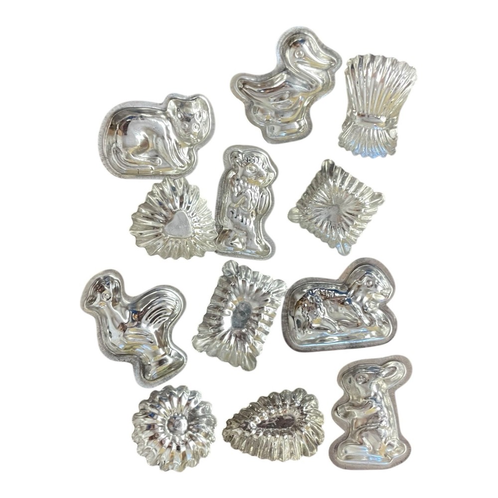Fox Run Chocolate Candy Molds In Original Tin Animals & Candy Shape 12 Pc Set