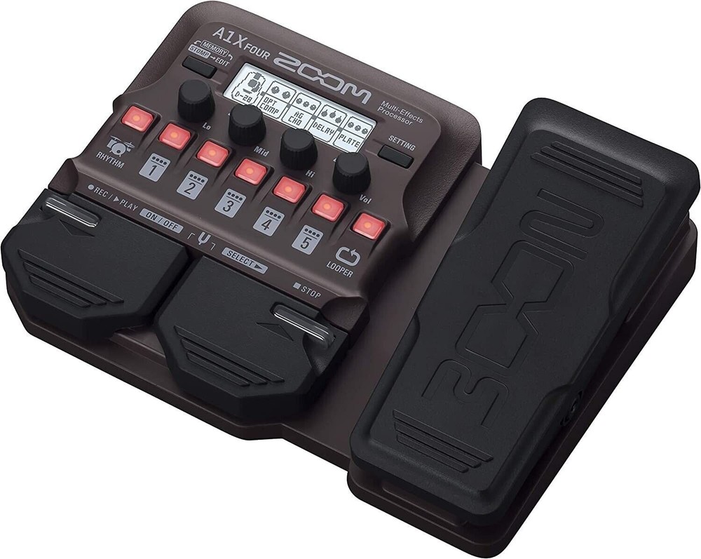 Zoom A1X Four Acoustic Instrument Multi-Effects Processor with Expression Pedal