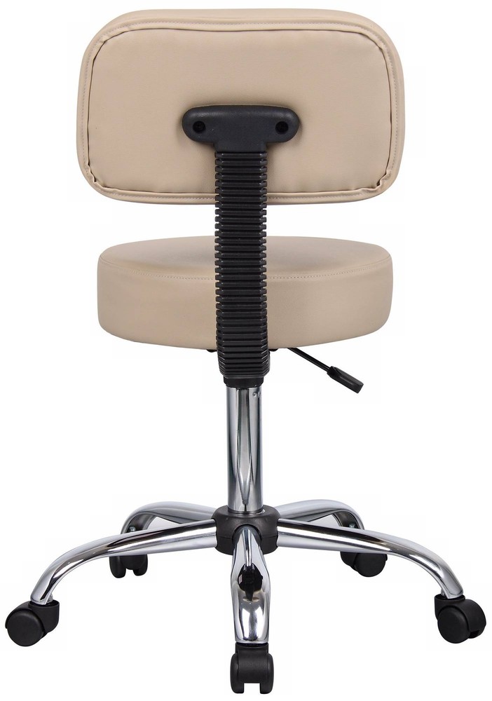 Boss Caressoft Beige Medical/Drafting Stool