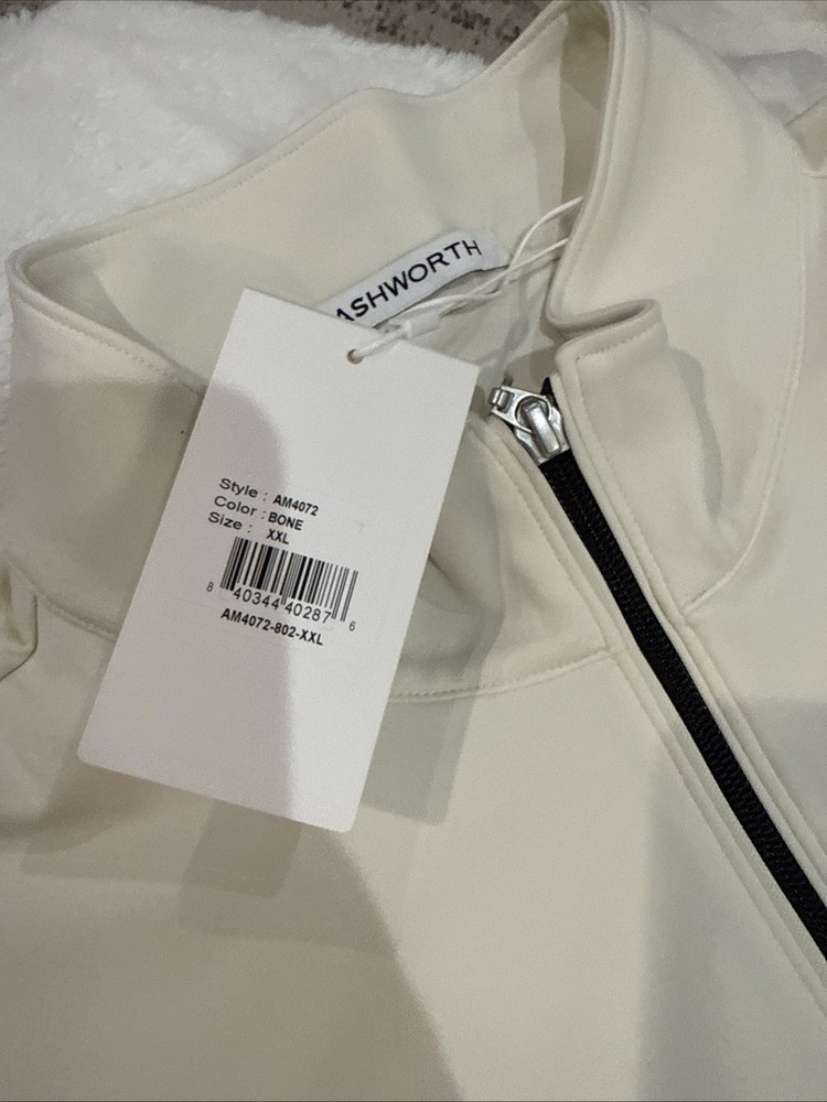 ASHWORTH Tech Stretch Vest Color: Bone Size: XXL Authentic NWT