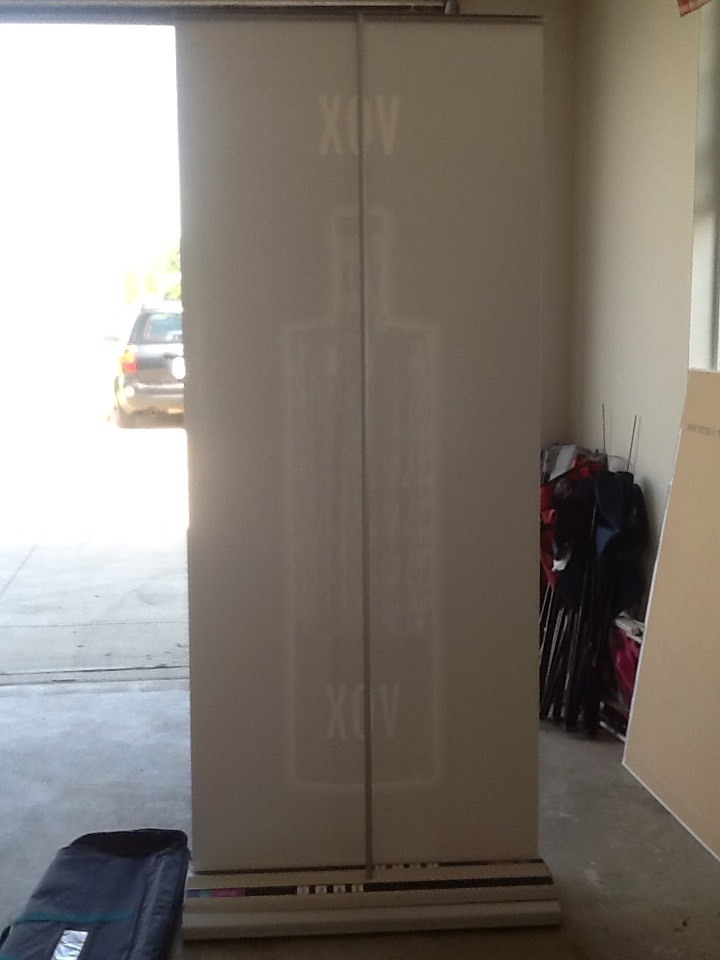 VOX Vodka Double Retractable Roll Up Banner Stand Premier Wing Display System
