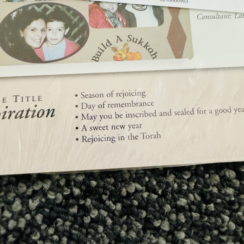 Creative Memories Judaic Page Patterns Fall 2093 Edition 20 Idea Pages