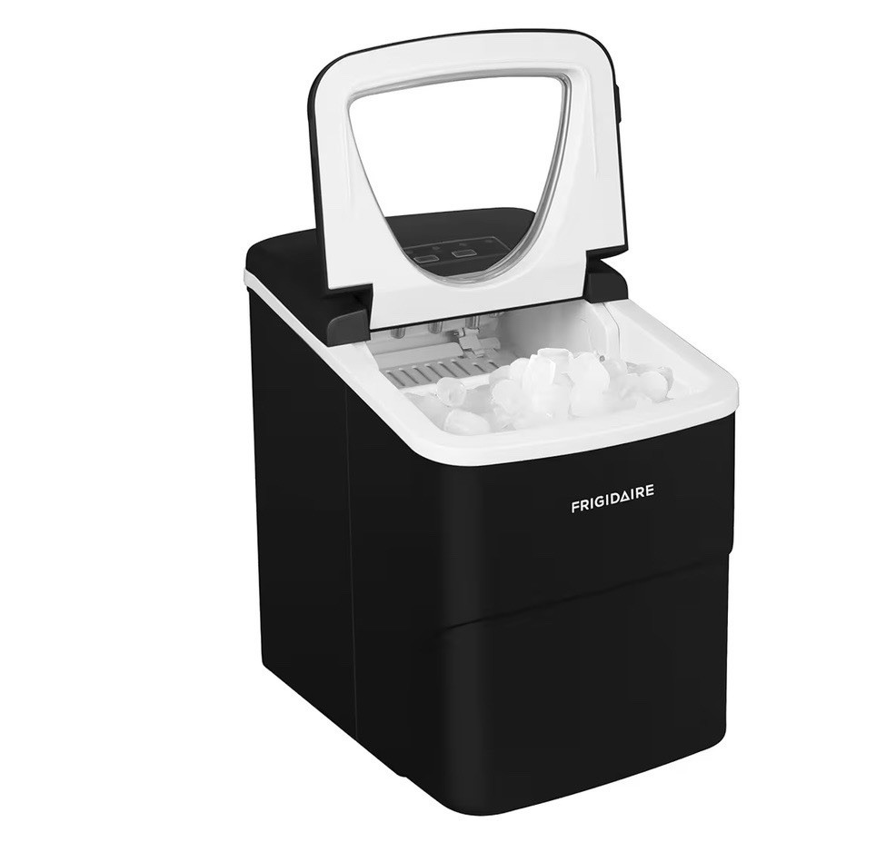 Frigidaire -BLACK 26lbs Compact Portable Ice Maker