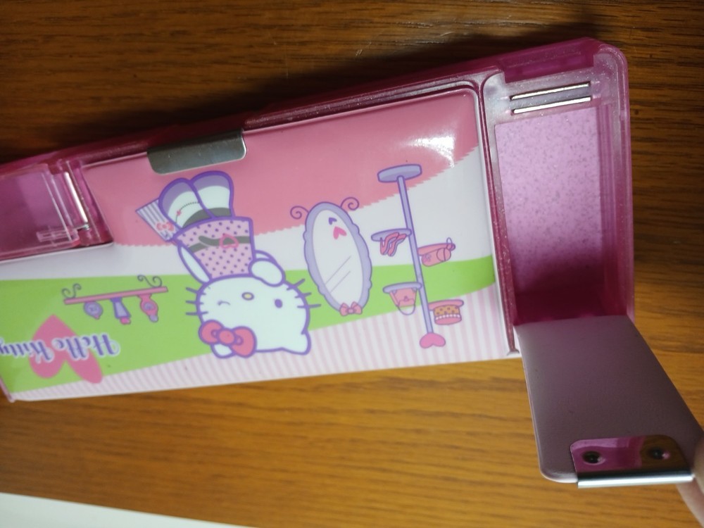 Hello Kitty Pencil Case Soft Puffy Double-sided Dual Sharpener plus bonus Pencil
