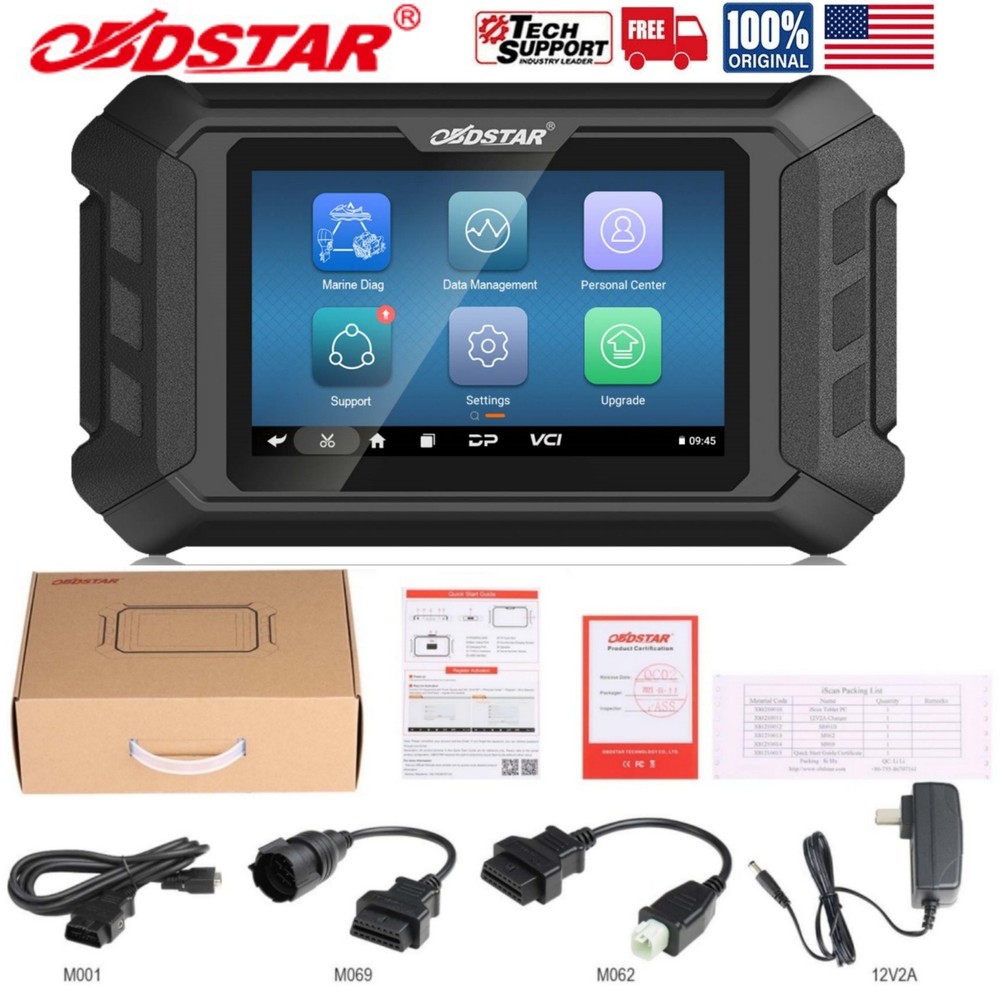 OBDSTAR iScan for SUZUKI Marine Diagnostic Code Reader OBD2 Scanner Action test