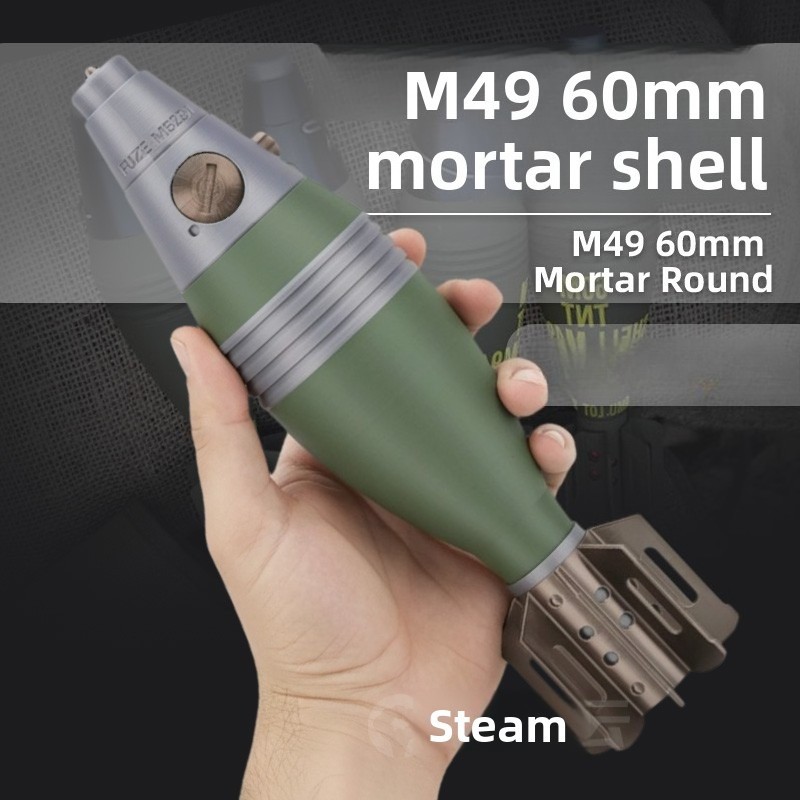 WWII US M49 Mortar Shell Model 3D Printed Highly Detailed
