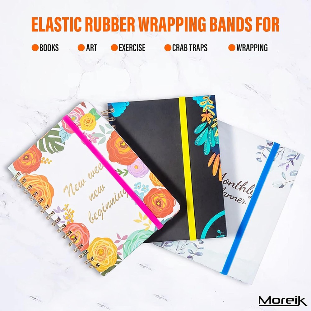 Large Rubber Bands Heavy Duty – Thick Wide Strong Extra Multicolor