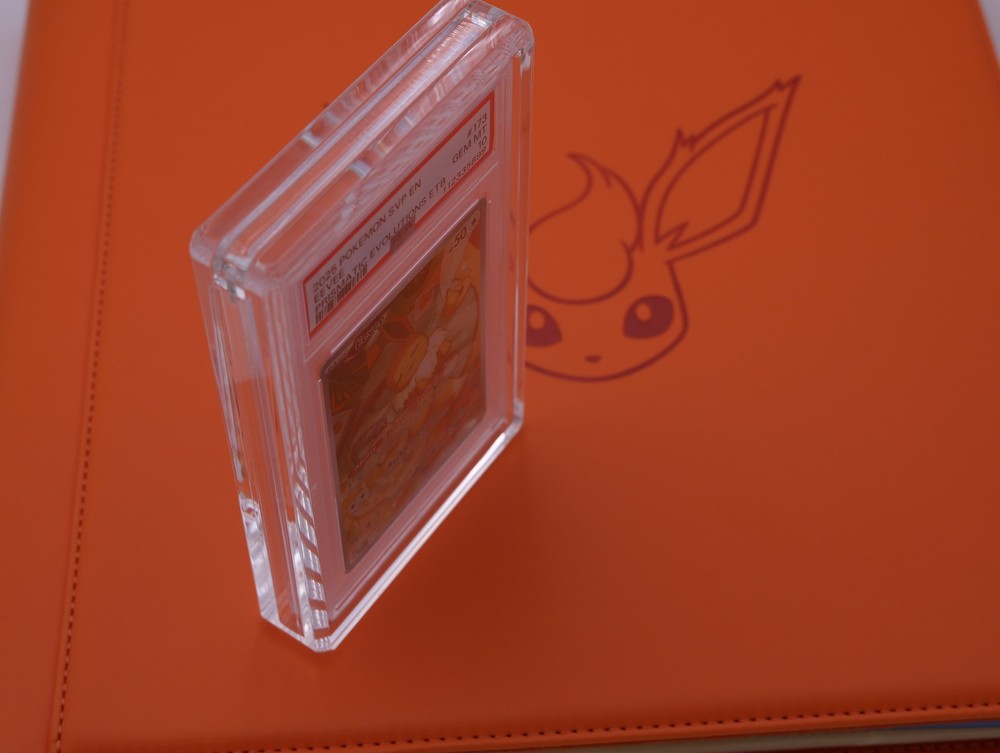 PSA Acrylic Magnetic Display Case With Graded Guard / Bumper Installed