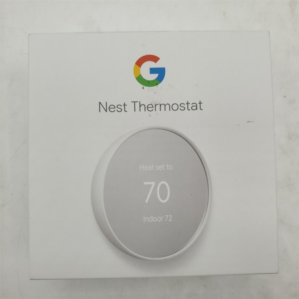 Google Nest - Smart Thermostat - Programmable Wifi - Snow [GA01334-CA] *READ*