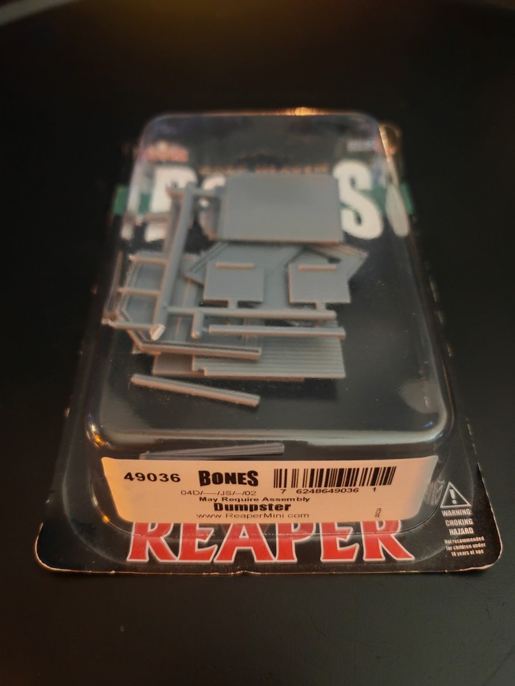 Reaper Bones Dumpster New In Blister RPG 2013 Scenery D & D