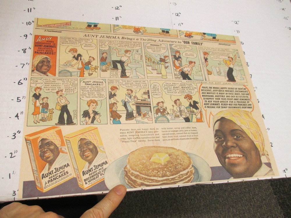 newspaper ad 1939 BEEMAN'S chewing gum pack pepsin comic BACHELOR