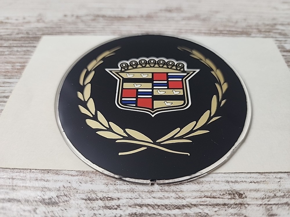 Black Background Cadillac Logo On Hard Plastic