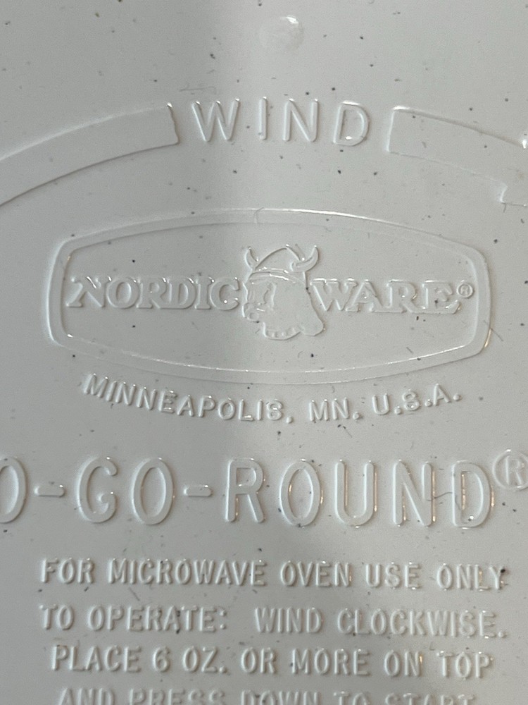 Vintage Nordic Ware Micro Go Round Plus Microwave Turntable Rotating Tray WORKS