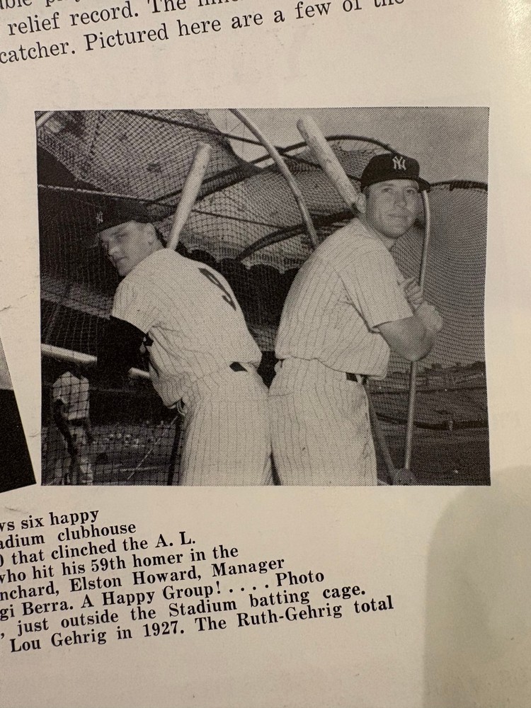 1961 NY Yankees vs Cincinnati Reds World Series Program FAIR Condition.