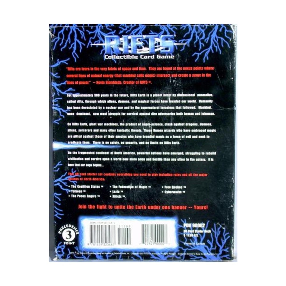 Precedence Pub Rifts CCG Starter Deck VG/Mint