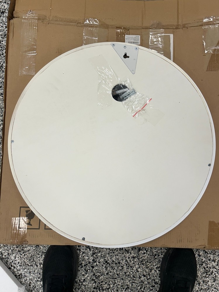BUBFUL 24" Round LED Bathroom Vanity Mirror Anti-Fog Dimmable Untested