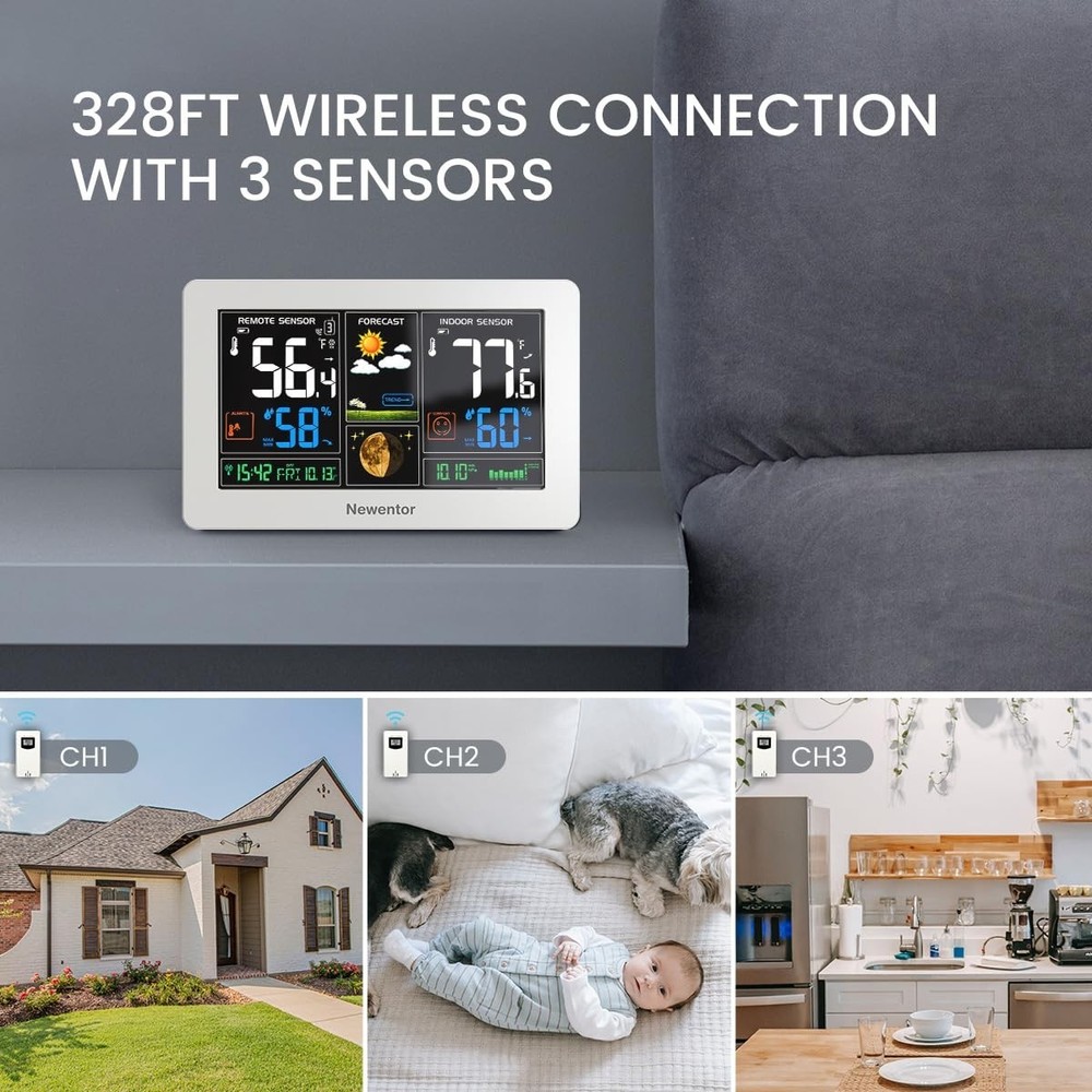 Modern Weather Station with Barometric Pressure and Forecast Functionality
