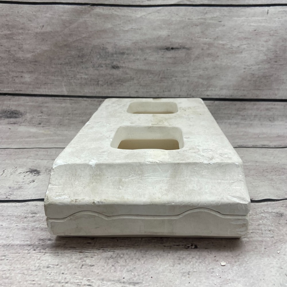 Ubranded Ceramic Slip Casting Mold Square Frame Figurine #G-401