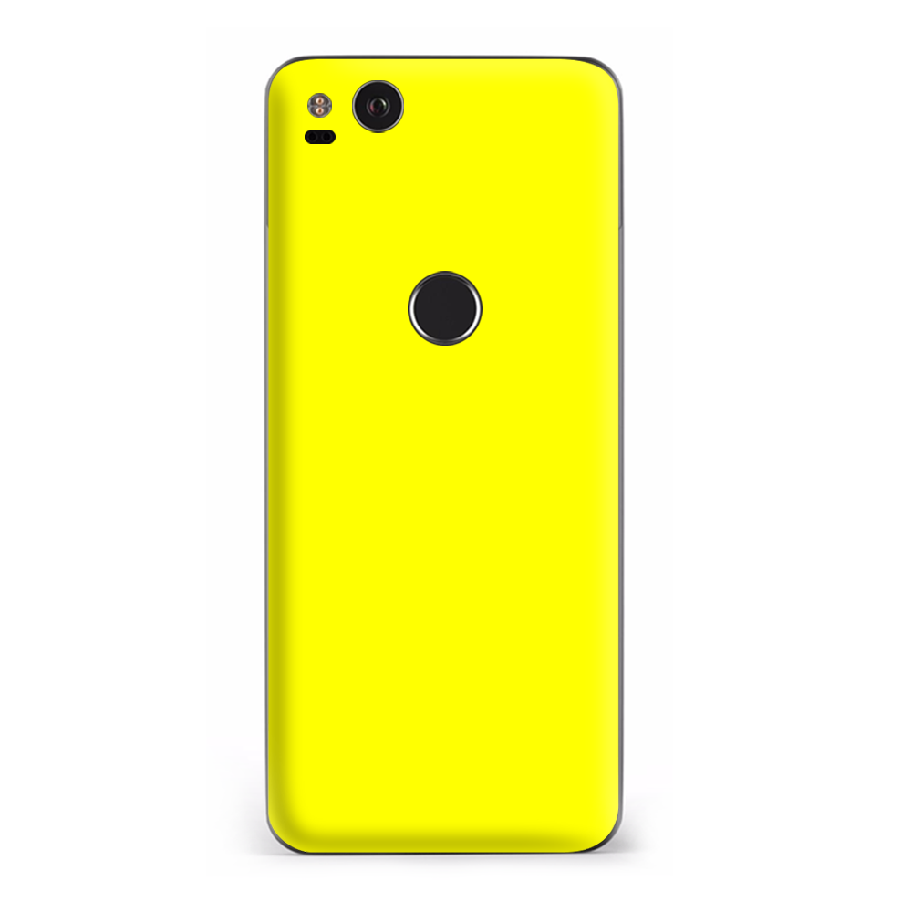 Google Pixel 2 Skins Decal Wrap Bright Yellow